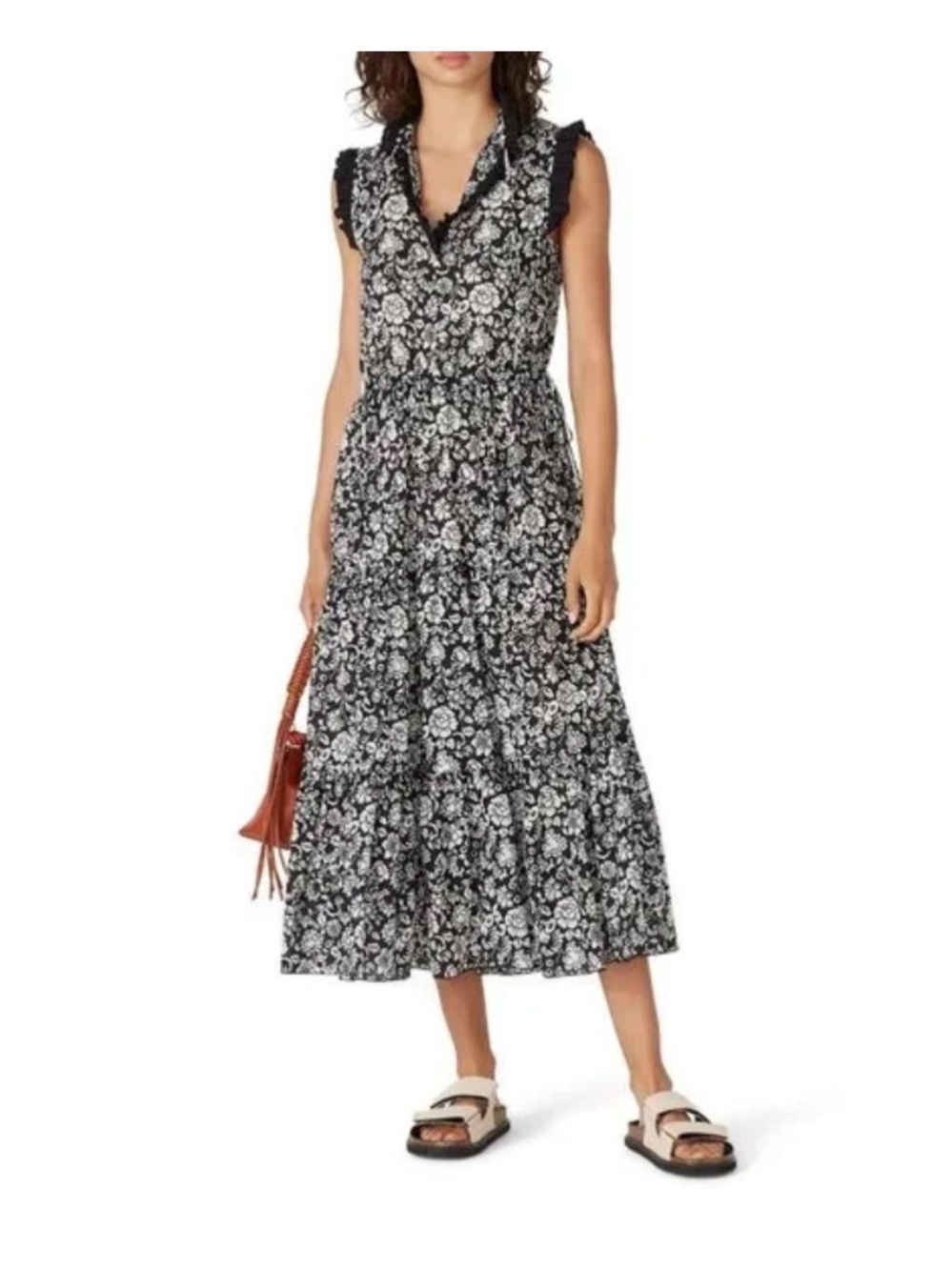 See by Chloe Graphic Peonies dress. Size M